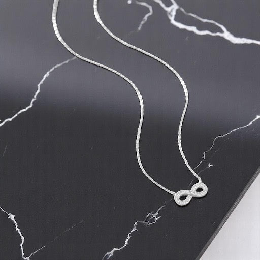 Infinity 925 Sterling Silver Necklace