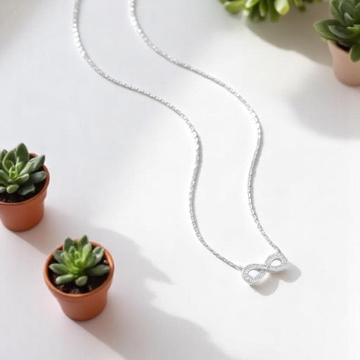 Infinity 925 Sterling Silver Necklace
