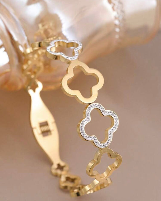 Clover Zircon Bracelet